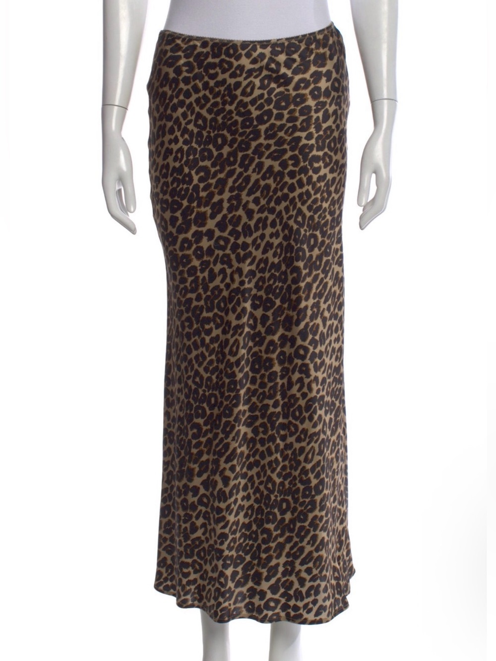 Reformation  Animal Print
Leopard Silk Skirt Sz 10